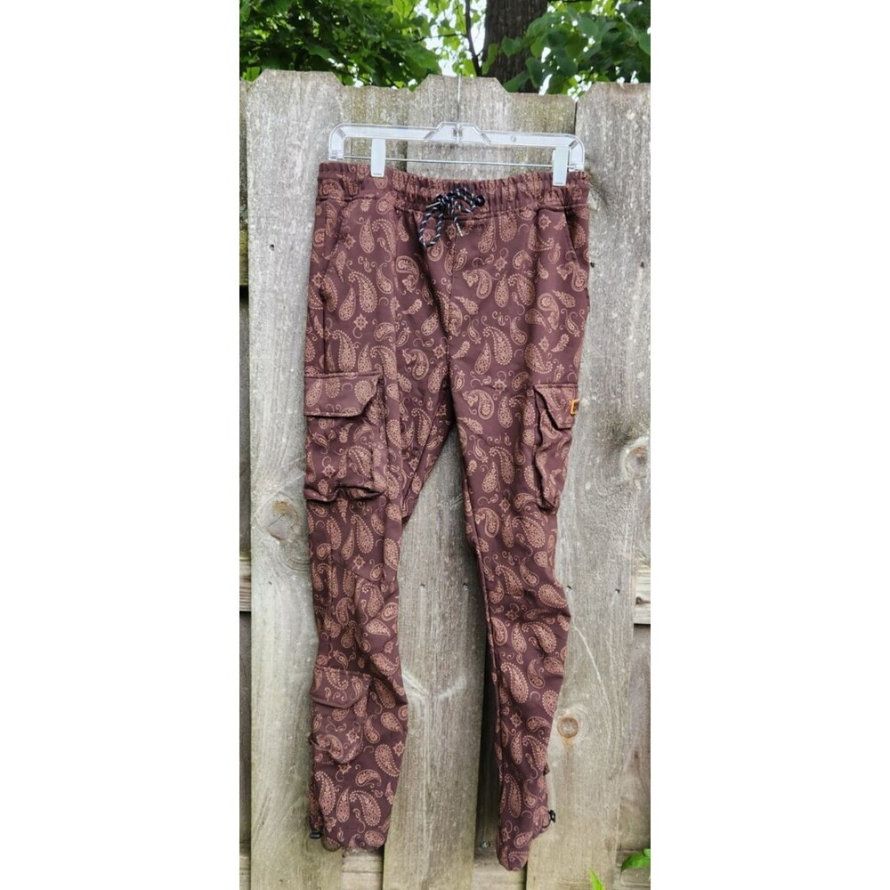 RGSTR Pants Mens Large Brown Cargo Paisley